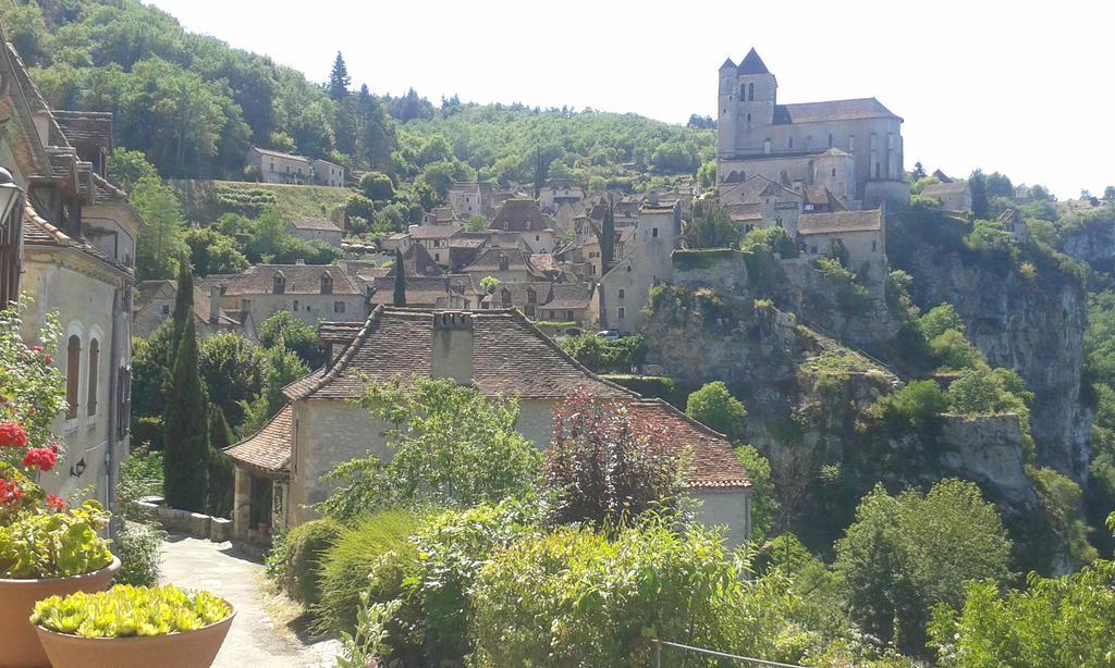 Charme, Jardin Et Vue Panoramique En Plein Coeur De St-Cirq Hotel Saint-Cirq-Lapopie Exterior photo